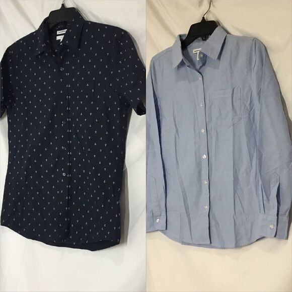 Lot of 2 Cotton Button Down Shirts NWOT C3 - Picture 4 of 6